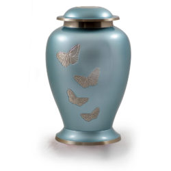 Avondale Brass Urn with Butterflies – Adult – B-1608-A