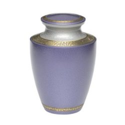 Brass Cremation Urn in Lilac with Brass Band – Adult – B-2389-A