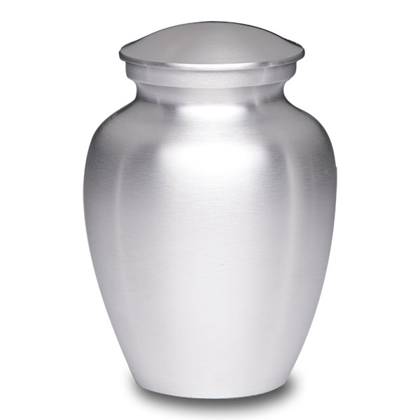 Affordable Alloy Cremation Urn Silver Color – Adult – AU-CLB-A