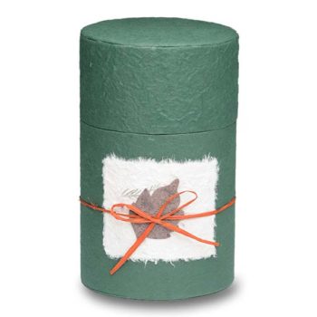 Biodegradable Peaceful Return Urn in Oval Shape – Green – Medium - 1040-OVAL-GREEN-M