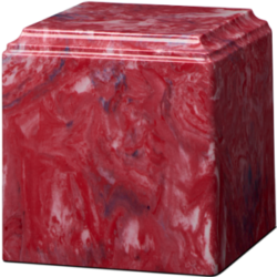Cube Cultured Marble Urn Patriot - Adult - CM-CUBE-PATRIOT-A
