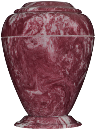 Georgian Cultured Marble Urn Ruby - Adult - CM-G-RUBY-A