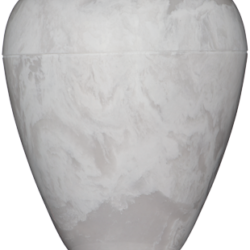 Georgian Cultured Marble Urn White Carrera - Adult - CM-G-WHITE-CARRERA-A