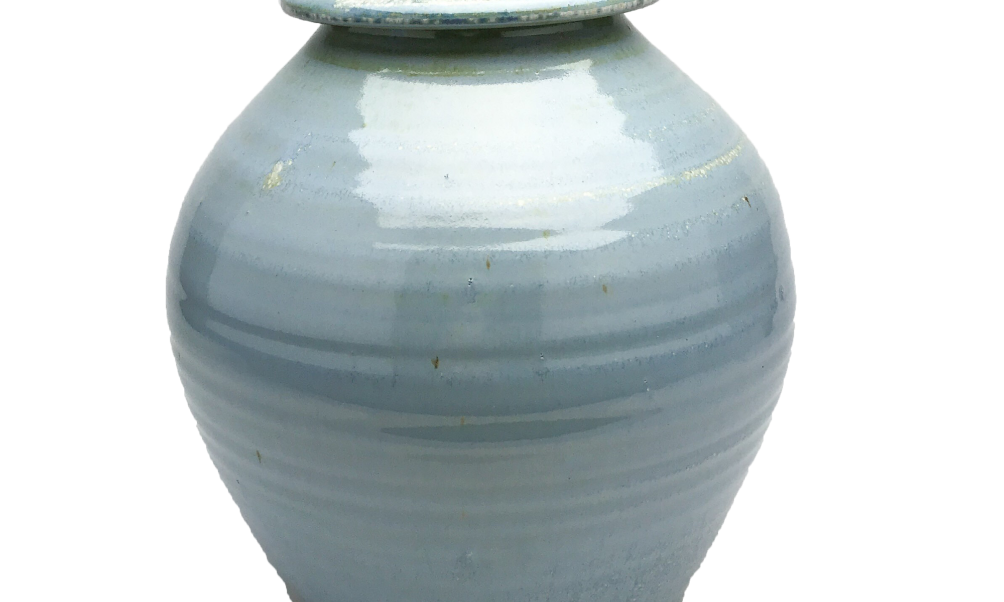 Handmade-Stoneware-Urn-Crystal-Silver-Blue-Kent-Harris-KH-EC-URN-5