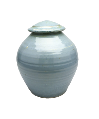 Handmade-Stoneware-Urn-Crystal-Silver-Blue-Kent-Harris-KH-EC-URN-5