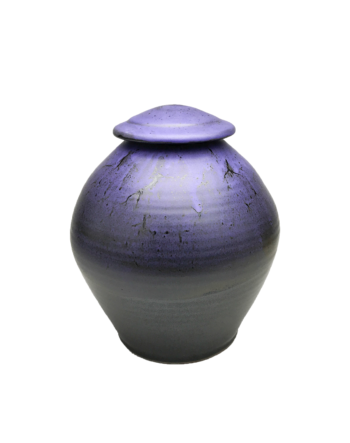 Handmade-Stoneware-Urn-Matte-Purple-Kent-Harris-KH-PRB-URN-1