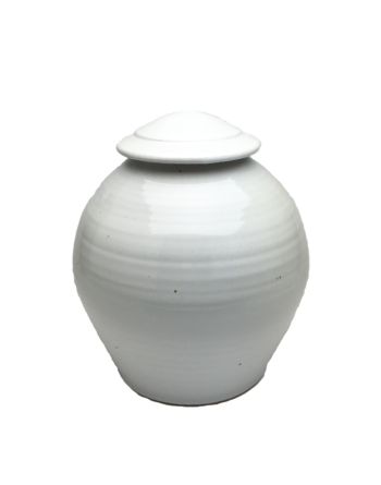 Handmade-Stoneware-Urn-Opaque-White-Kent-Harris-KH-W-URN-1