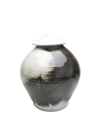 Handmade-Stoneware-Urn-Smoky-Gray-Black-Haze-Kent-Harris-KH-SH-URN-2