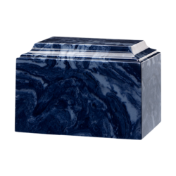 Tuscany Cultured Marble Urn Navy Blue - Adult - CM-T-NAVY-BLUE-A