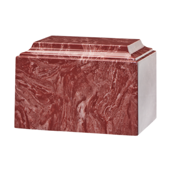 Tuscany Cultured Marble Urn Rouge - Adult - CM-T-ROUGE-A