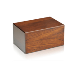 Economy Oriental Plane Wooden Urn Box (Extra Small Size)
