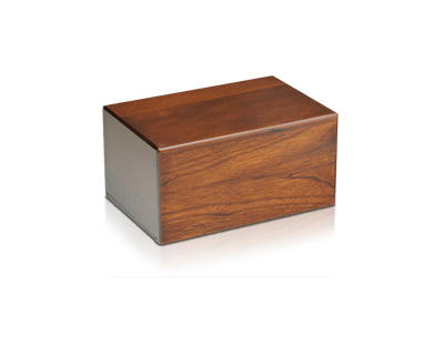 Economy Oriental Plane Wooden Urn Box (Extra Small Size)