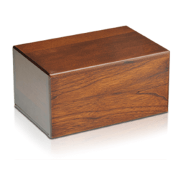 Economy Oriental Plane Wooden Urn Box (Medium Size)