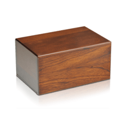 Economy Oriental Plane Wooden Urn Box (Small Size)