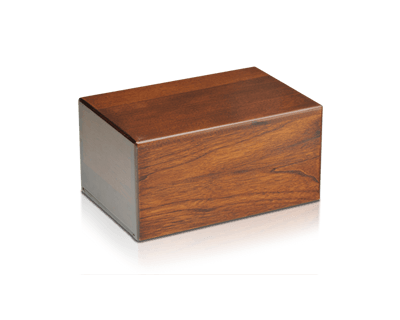 Economy Oriental Plane Wooden Urn Box (Small Size)
